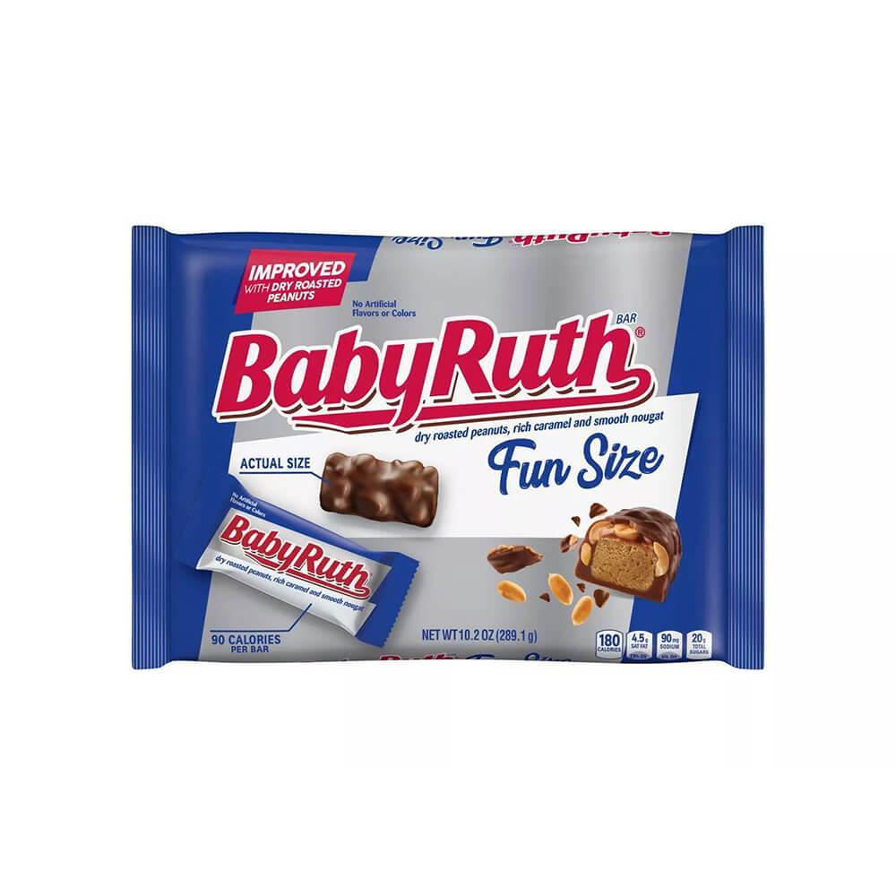 Baby Ruth Fun Size Candy Bars: 16-Piece Bag - Candy Warehouse