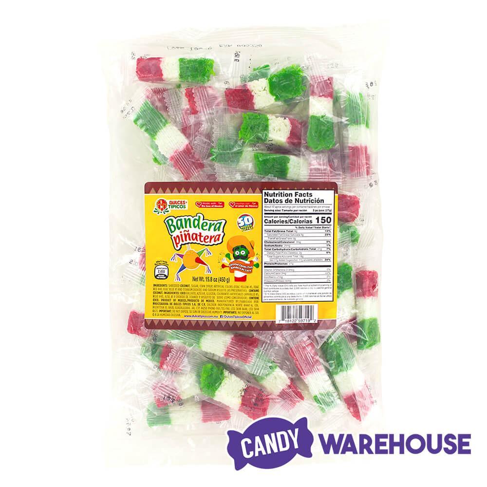 Bandera Pinatera Coconut Candy: 50-Piece Bag - Candy Warehouse