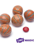 Basketballs Sour Powder Filled Gumballs: 1KG Bag