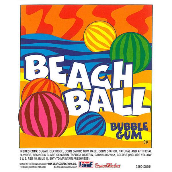 Beach Balls 1-Inch Gumballs: 850-Piece Case - Candy Warehouse