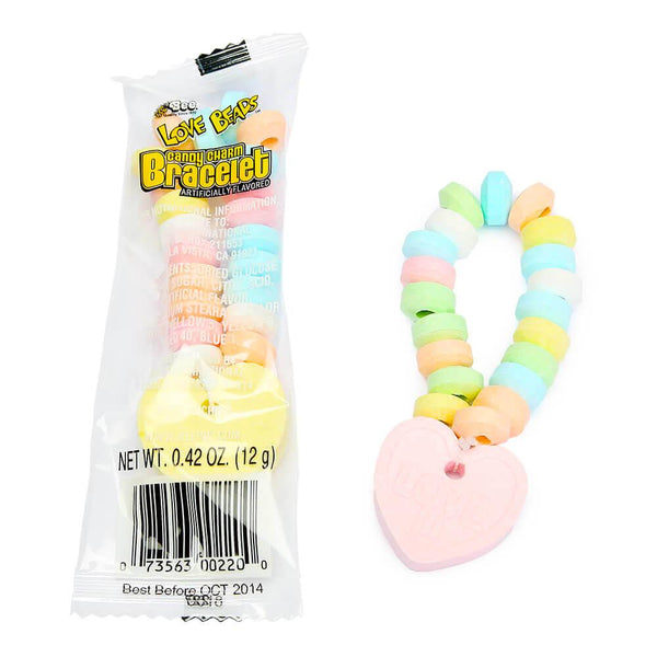 Bee Candy Bracelets, Love Beads, Packaged Candy