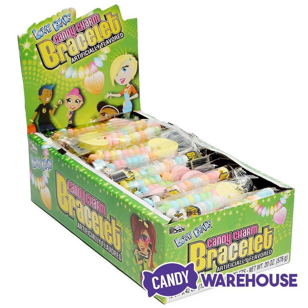 Bee International Candy Charm Bracelets: 48-Piece Box - Candy Warehouse