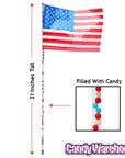 Bee International Candy Filled American Flags: 18-Piece Box