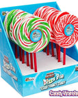 Bee International Christmas Spinning Dizzy Pops: 12-Piece Display - Candy Warehouse