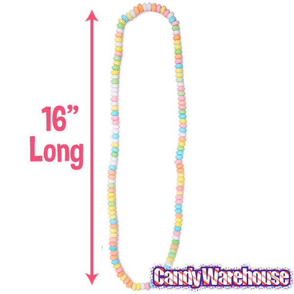 Bee International Giant Candy Necklaces: 18-Piece Box - Candy Warehouse