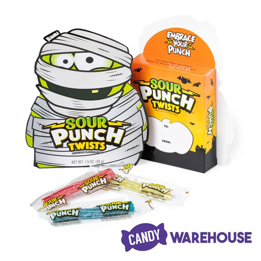 Bee International Halloween Boxes with Smarties, Sour Punch Twists, and Warheads: 12-Piece Box - Candy Warehouse