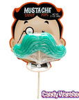 Bee International Mustache Candy Pops: 12-Piece Display