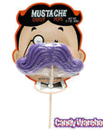 Bee International Mustache Candy Pops: 12-Piece Display