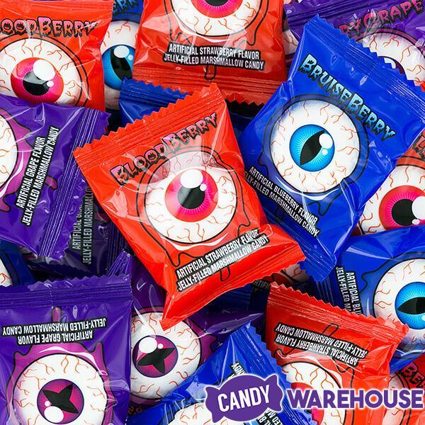 Bee International OOZing Eyeballs Candy: 3-Piece Bag - Candy Warehouse