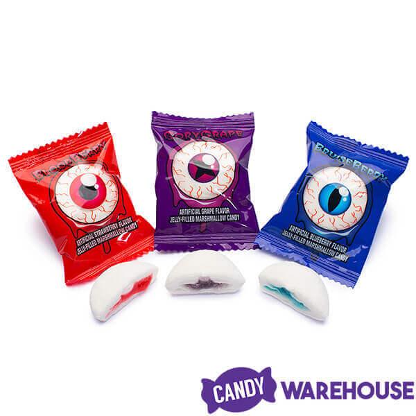 Bee International OOZing Eyeballs Candy: 3-Piece Bag - Candy Warehouse