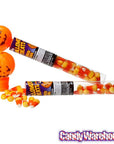 Bee International Pumpkin Topped Tubes with Candy Corn: 24-Piece Box - Candy Warehouse