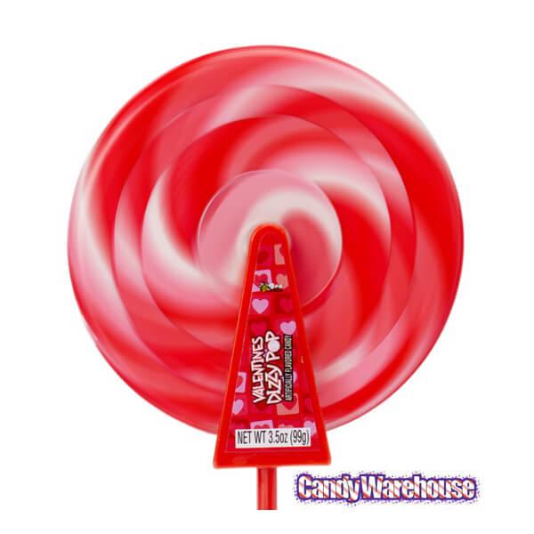 Bee International Valentine Spinning Dizzy Pops: 12-Piece Box - Candy Warehouse