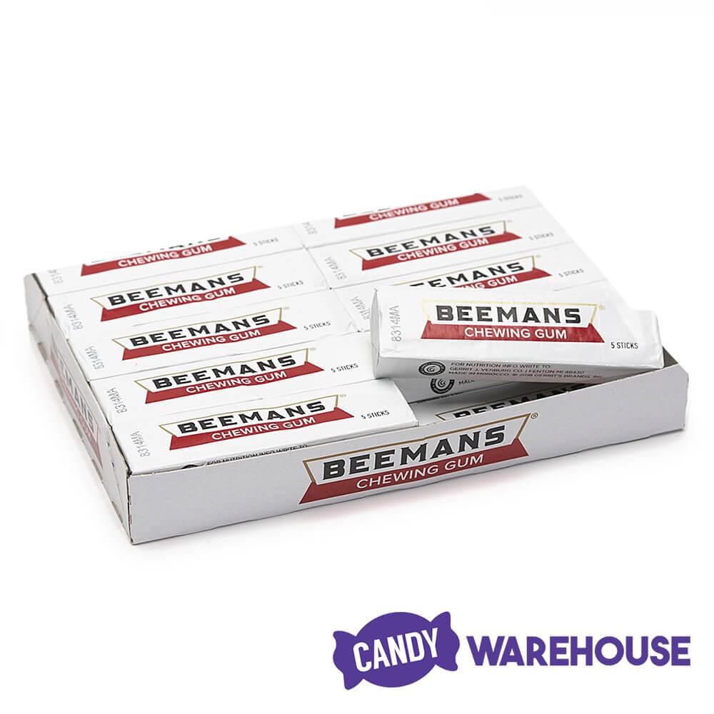 Beeman's Gum 5-Stick Packs: 20-Piece Box - Candy Warehouse