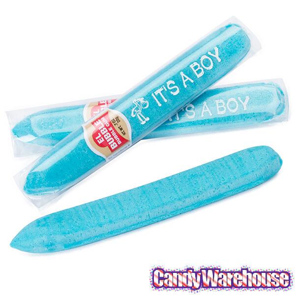 Birth Announcement Bubblegum Cigars - Boy Blue: 36-Piece Box - Candy Warehouse