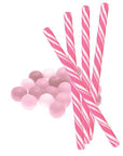 Birth Announcement Candy Sticks - Girl: 24-Piece Box - Candy Warehouse