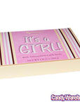 Birth Announcement Candy Sticks - Girl: 24-Piece Box - Candy Warehouse