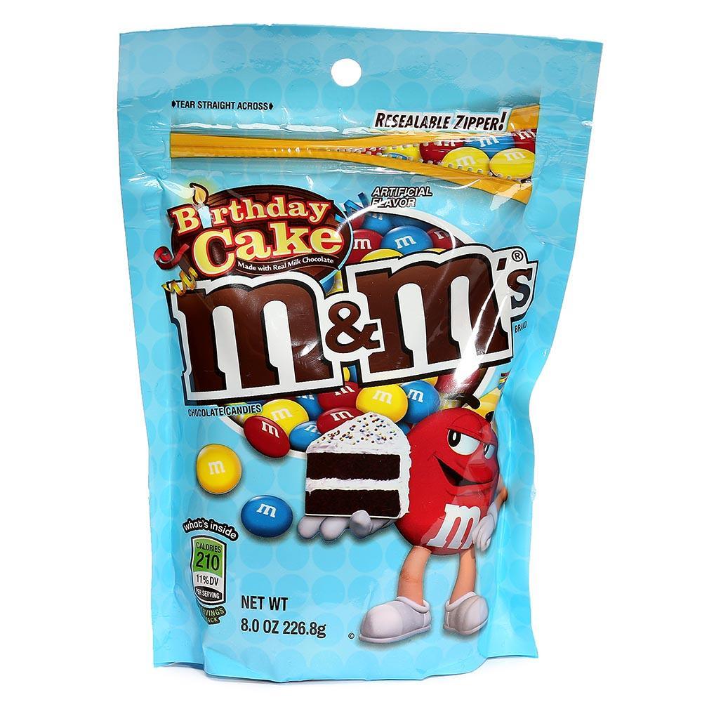 Birthday Cake M&M's Candy: 8-Ounce Bag - Candy Warehouse