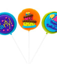 Birthday Hard Candy Lollipops: 12-Piece Pack - Candy Warehouse