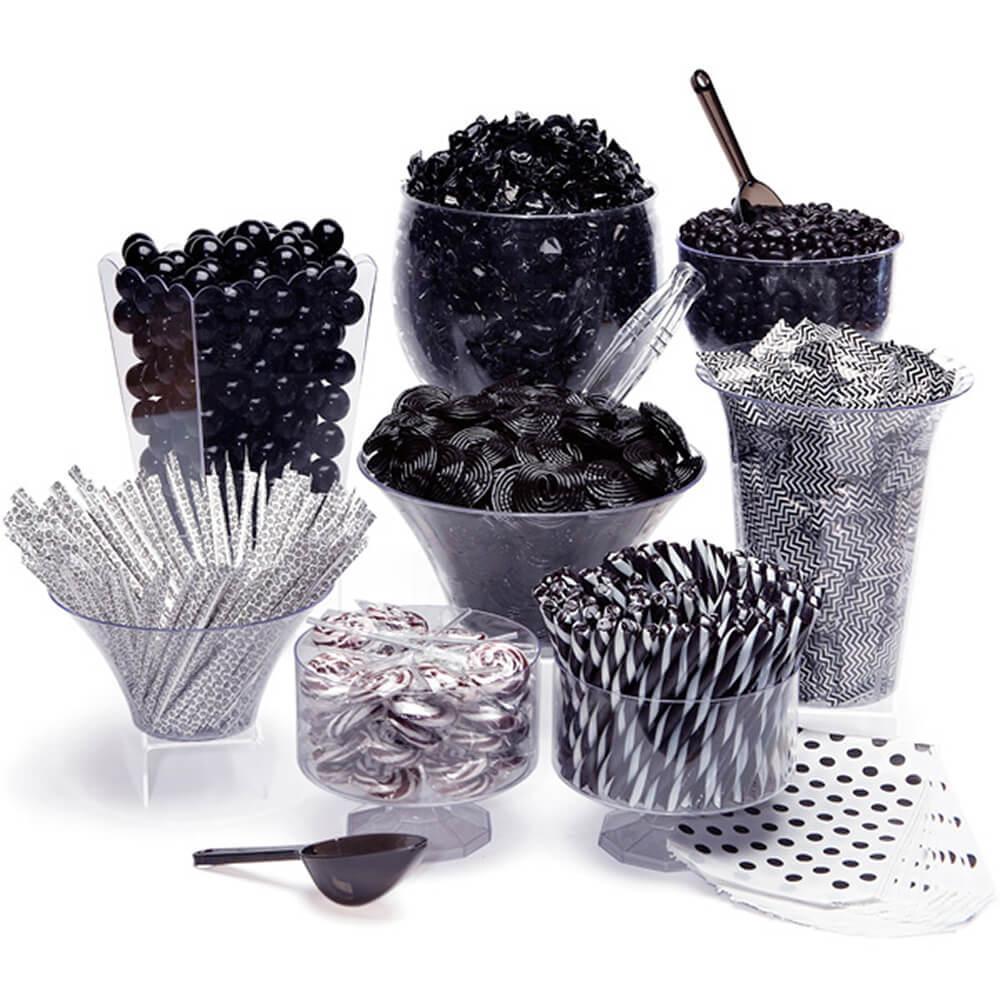 Black Candy Buffet Kit: 25 to 50 Guests - Candy Warehouse