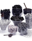 Black Candy Buffet Kit: 25 to 50 Guests - Candy Warehouse