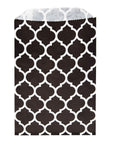 Black Casablanca Pattern Candy Bags: 25-Piece Pack