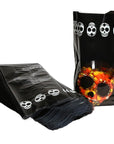 Black Cello Candy Bags with Day of the Dead Skulls: 100-Piece Box