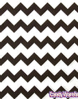 Black Chevron Stripe Candy Bags: 25-Piece Pack