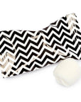 Black Chevron Stripe Wrapped Butter Mint Creams: 300-Piece Case