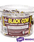 Black Cow Bite-Size Chocolate Caramel Candy: 160-Piece Tub - Candy Warehouse