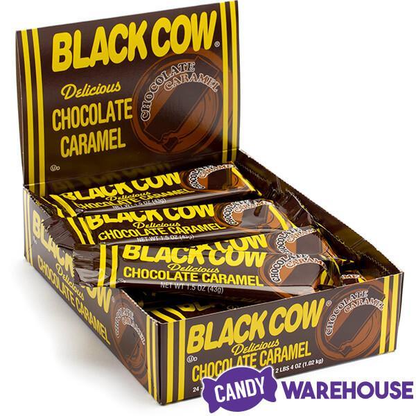 Black Cow Chocolate Caramel Candy Bars: 24-Piece Box - Candy Warehouse