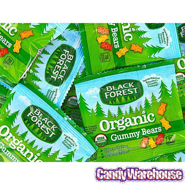 Black Forest Organic Gummy Bears Snack Packs: 65-Piece Box - Candy Warehouse