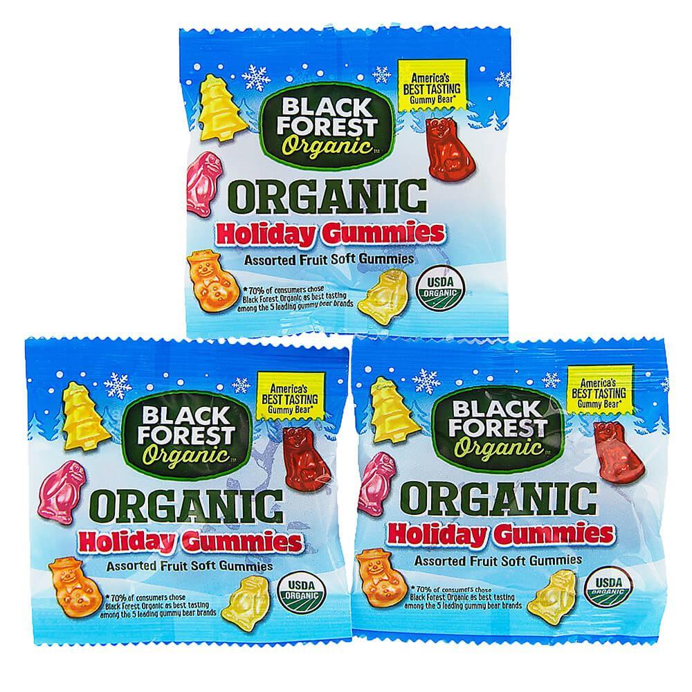 Black Forest Organic Holiday Gummy Candy Snack Packs: 20-Piece Bag - Candy Warehouse