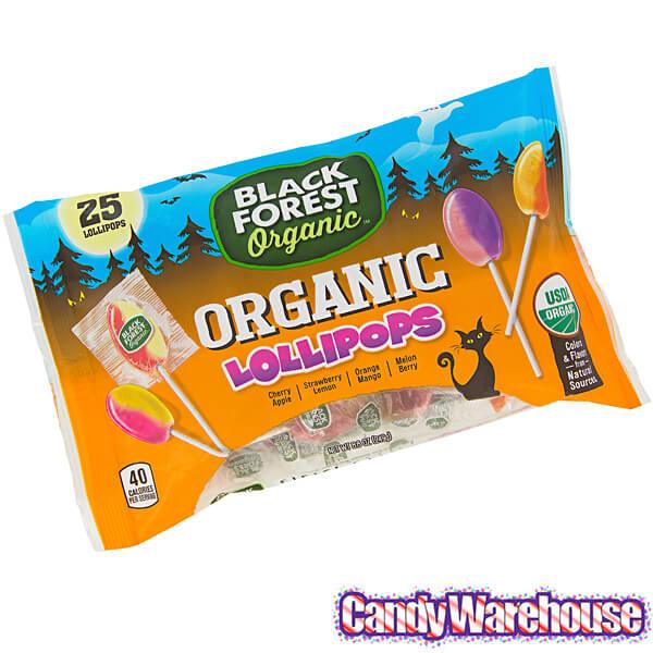 Black Forest Organic Lollipops: 25-Piece Bag - Candy Warehouse