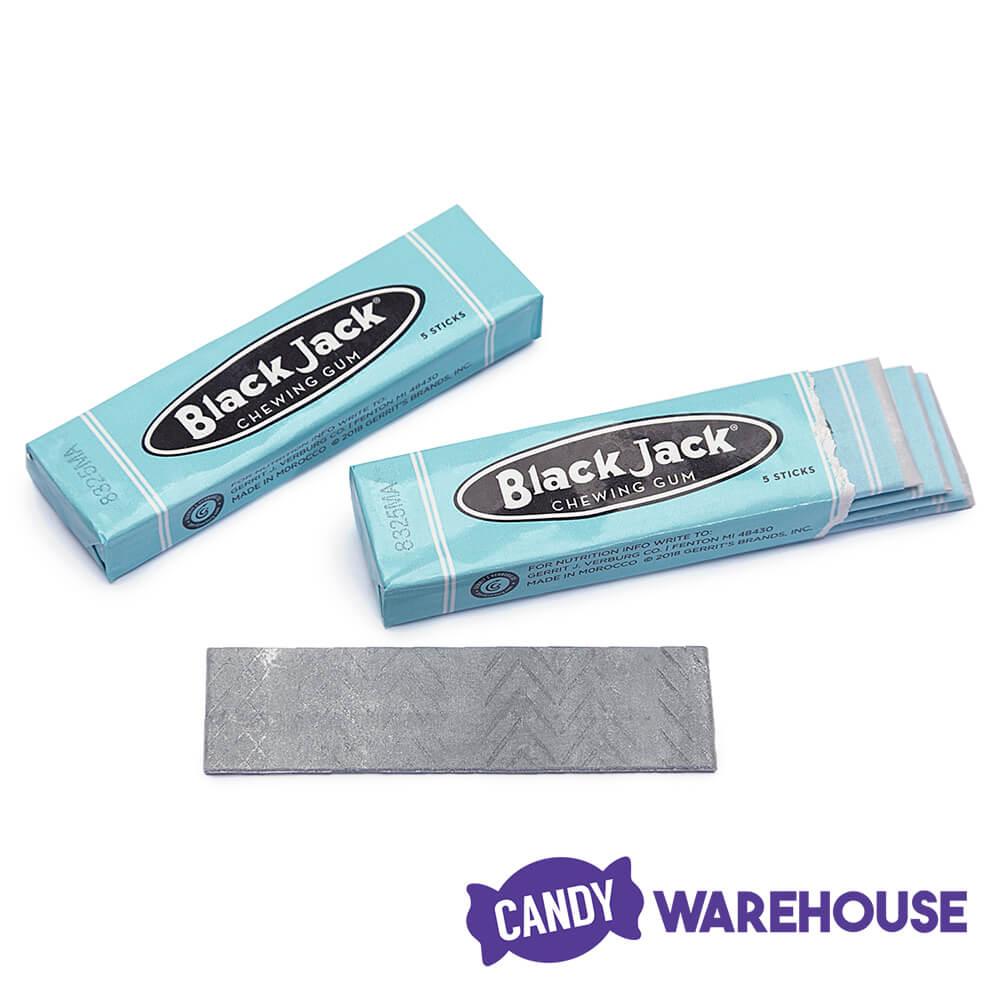 Black Jack Gum 5-Stick Packs: 10-Piece Gift Tin - Candy Warehouse