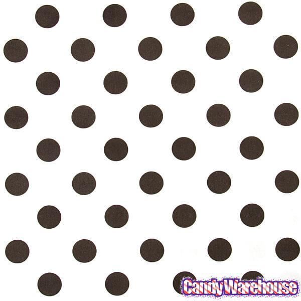 Black Polka Dot Candy Bags: 25-Piece Pack - Candy Warehouse