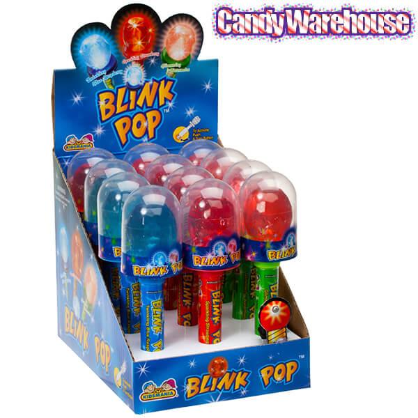 Blink Pop Flashing Lollipops: 12-Piece Box - Candy Warehouse