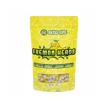 Bliss Life Fremon Heads Freeze Dried Lemon Candy: 3-Ounce Bag