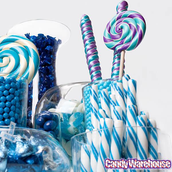 Blueberry Hard Candy Sticks: 100-Piece Box - Candy Warehouse