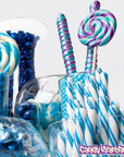 Blueberry Hard Candy Sticks: 100-Piece Box