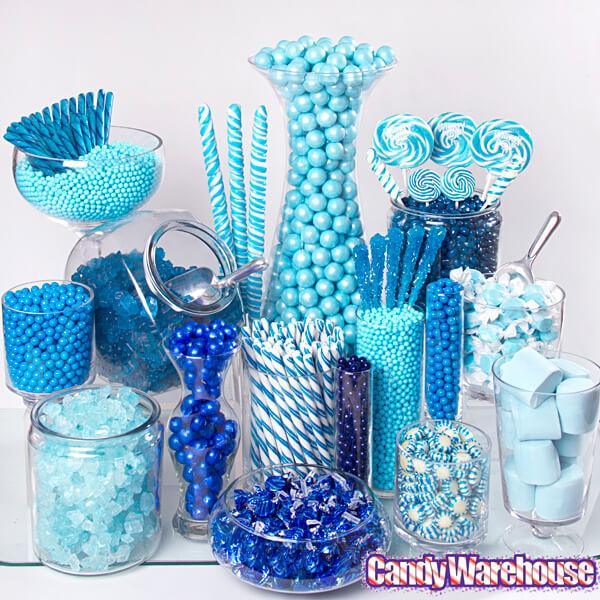 Blueberry Hard Candy Sticks: 100-Piece Box - Candy Warehouse