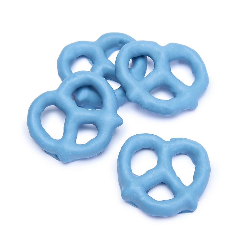 Blueberry Yogurt Covered Mini Pretzels: 9-Ounce Tub - Candy Warehouse