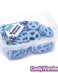 Blueberry Yogurt Covered Mini Pretzels: 9-Ounce Tub - Candy Warehouse