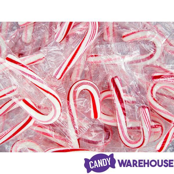 Bobs Sweet Stripes Mini Peppermint Candy Canes: 260-Piece Tub - Candy Warehouse