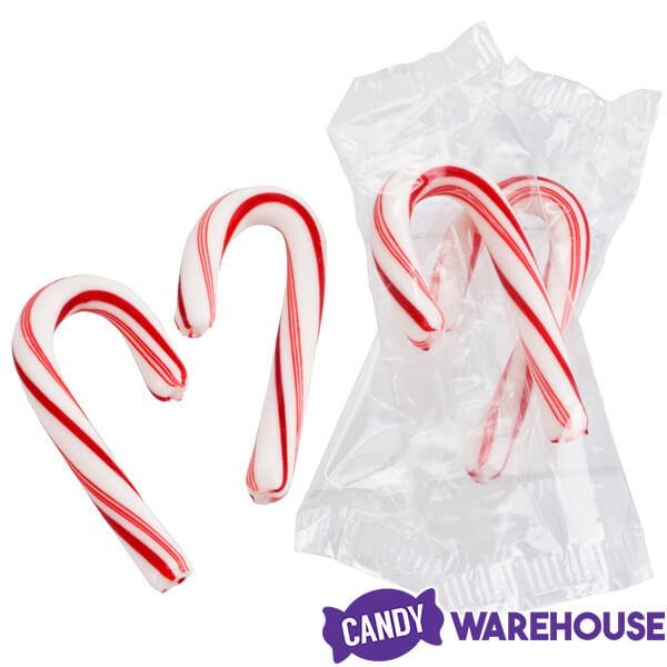 Bobs Sweet Stripes Mini Peppermint Candy Canes: 260-Piece Tub - Candy Warehouse