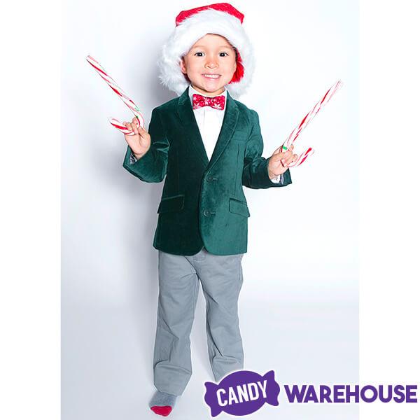 Bobs Sweet Stripes Peppermint Giant Candy Canes: 24-Piece Display - Candy Warehouse