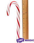 Bobs Sweet Stripes Peppermint Giant Candy Canes: 24-Piece Display - Candy Warehouse