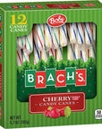 Bobs Sweet Stripes Rainbow Cherry Candy Canes: 12-Piece Box