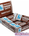 Bonomo Turkish Taffy Candy Bars - Chocolate: 24-Piece Box