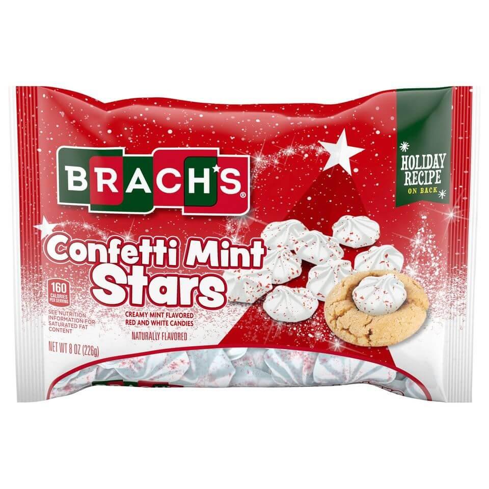 Brach&#39;s Confetti Mint Stars: 8-Ounce Bag - Candy Warehouse