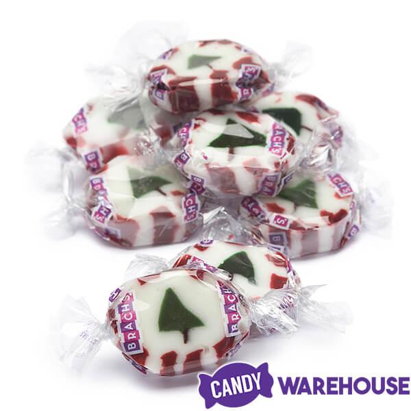 Brach&#39;s Peppermint Christmas Tree Nougats: 11-Ounce Bag - Candy Warehouse